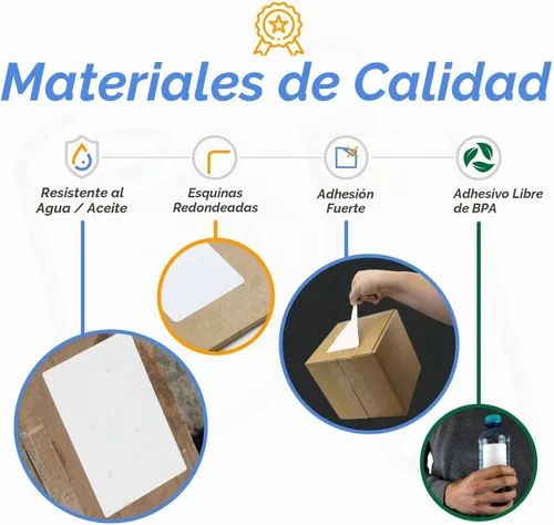 Vista 2 de Etiqueta térmica directa de 3.5" x 1", núcleo de 1", 4 rollos, 1380/rollo