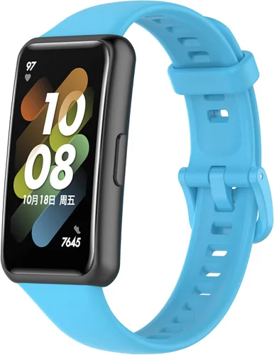 Vista 8 de Senter Correa de repuesto de goma suave de liberación rápida para reloj inteligente Huawei Band 7