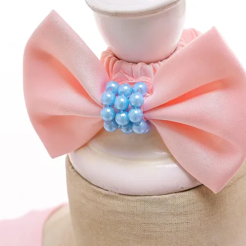 Vista 7 de NNJXD Vestido de princesa para bebé, con flores, para cumpleaños, bodas, fiestas