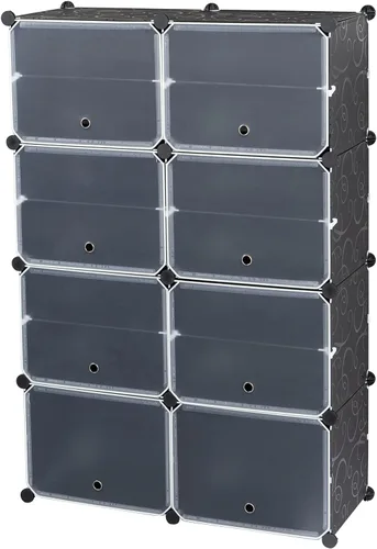 Vista 6 de Zapatero portátil de 7 niveles, organizador de 28 pares de estantes de torre, soporte de gabinete de almacenamiento expandible para tacones, botas
