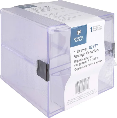 Vista 3 de Business Source BSN82977-Organizador de almacenamiento con 4 cajones