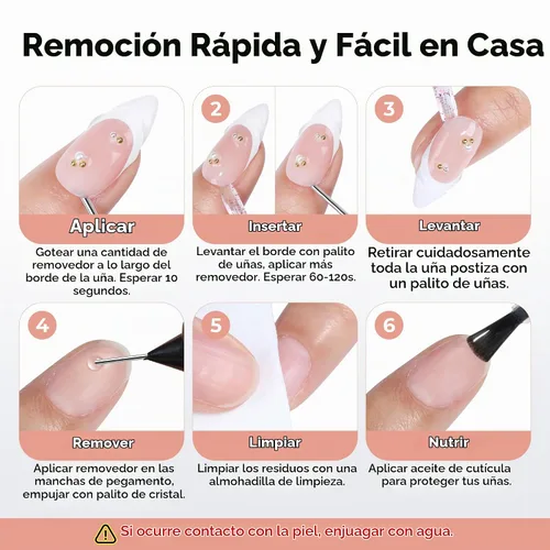 Vista 7 de UNA GELLA Nail Glue Remover for Press On Nails 20ml Pinpoint Acetone-Free
