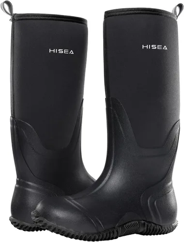 Vista 5 de Hisea - Botas de caza impermeables con aislamiento de media pantorrilla para mujer