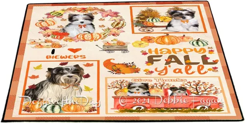 Vista 9 de Doggie of the Day Biewer Dogs Floor Mat - 4th of July Independence Day - Best Dog Doormat - Protector Decor - Unique Portrait Art - Premium Quality