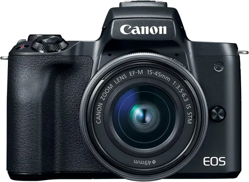 Vista 4 de Kit de cámara Canon EOS M50 sin espejo para vlogging con lente EF-M de 15-45mm, color negro