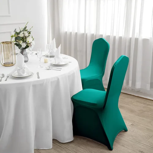 Vista 67 de Funda de elastano para silla, 12 unidades, fundas para silla, fundas para sillas de sala de estar, funda extraíble lavable y elástica para silla