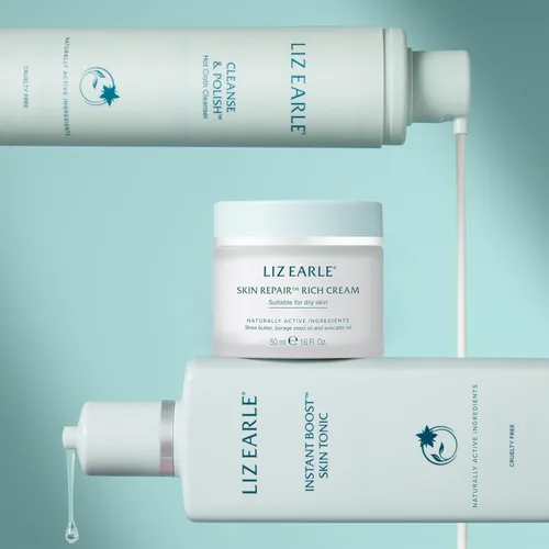 Vista 8 de Liz Earle Skin Repair Rich Face Cream - Hidratante facial que aumenta la hidratación con una lujosa textura de crema, deja la piel con una sensación