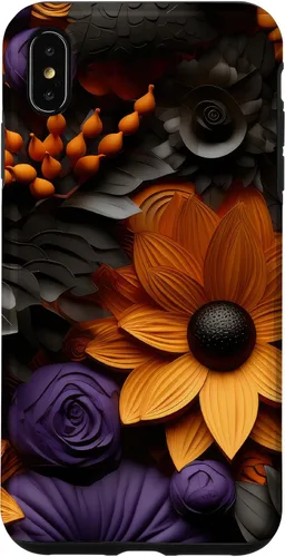 Vista 11 de iPhone 16 Halloween Flores Otoño Calabazas Caso