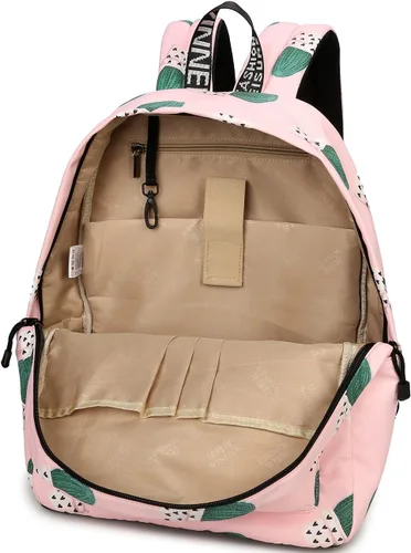 Vista 12 de Mygreen - Mochila escolar con bonitos diseños para niños y niñas, 11.5 x 15.7 x 5.1 pulgadas