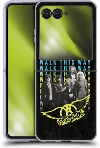 Vista 66 de Head Case Designs Officially Licensed Aerosmith Back in The Saddle Again Classics Gel Case [Military Grade Protection] Compatible with Moto E7