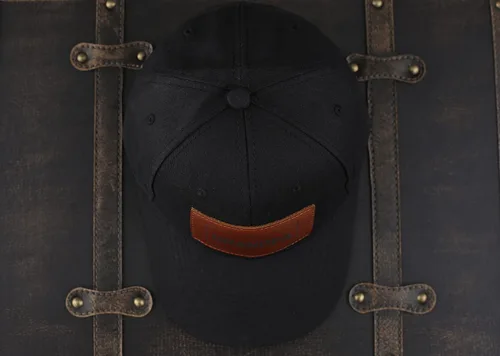 Vista 4 de Gorra de camionero para papá, gorra de béisbol, gorra de papá, gorra de cuero grabada con láser