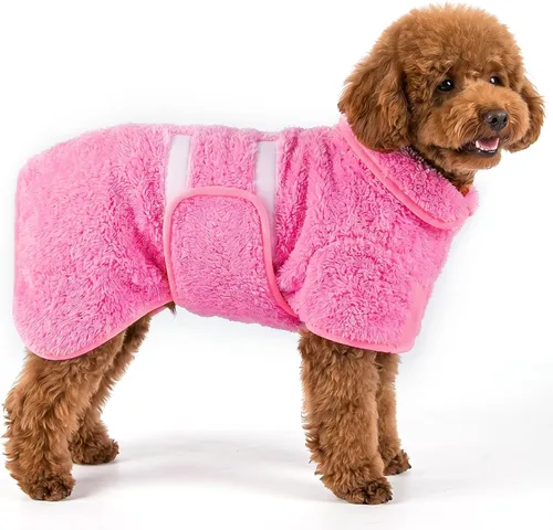 Vista 65 de Bienbee Albornoz para perro, súper absorbente para perros pequeños a Negro