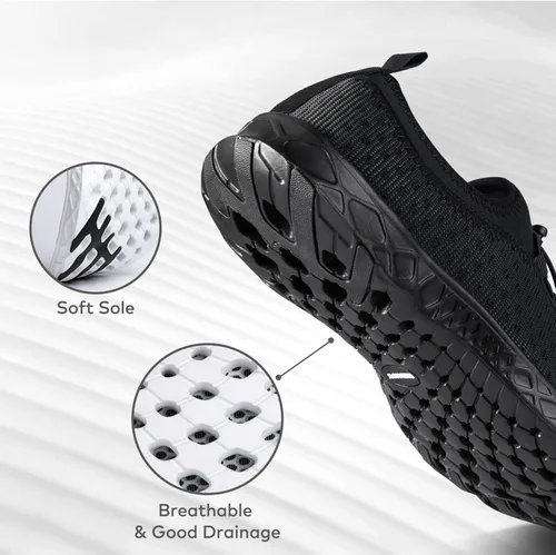 Vista 3 de SEEKWAY Zapatos de agua para hombre y mujer, de secado rápido, descalzo, para playa, caminar, kayak, barco, deportes acuáticos SP006
