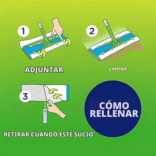 Vista 6 de Almohadillas mejoradas para trapeador húmedo Swiffer Sweeper - Recambios de paños húmedos, 32