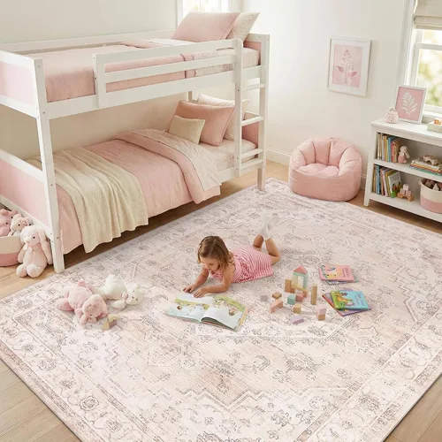 Vista 29 de Garvee Alfombra vintage Beige