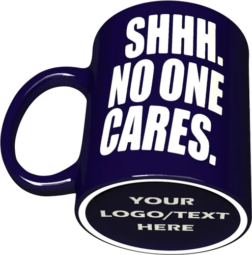 Vista 8 de Taza de cerámica grabada - SHHH. A Nadie le importa con divertido diseño de fondo - Taza de café de regalo sarcástica divertida