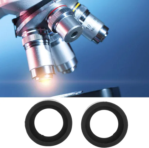 Vista 3 de 2 piezas de oculares cubierta ocular de goma suave, accesorio de microscopio estéreo para microscopio estéreo de 1.260-1.417 in (ángulo plano)