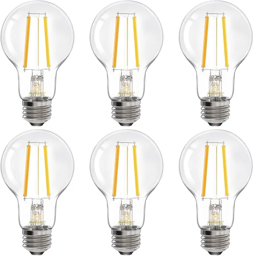 Vista 8 de Energetic - Bombilla LED Edison A19, regulable E26, equivalente a 60 W 3000K Blanco Cálido