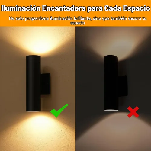 Vista 5 de LUTEC - Luces LED de pared para exteriores de 16 W, del atardecer al