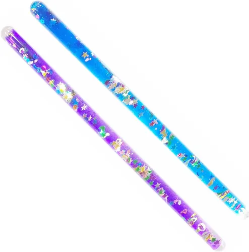 Vista 2 de Varita de Purpurina, Tubo Maravilla Mágico - para Niños, Sala Sensorial, Reemplazo de Vara de Caleidoscopio Dos Varas Maravilla de 27.9 cm
