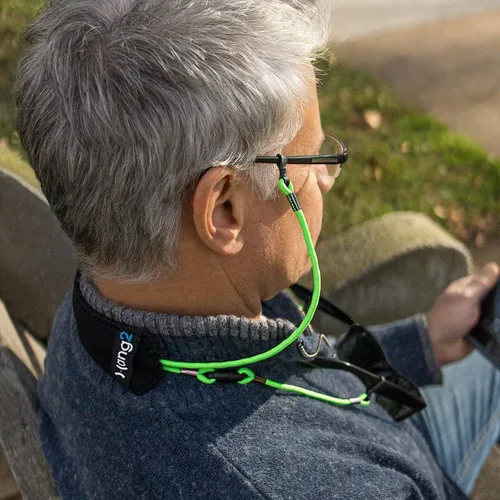 Vista 5 de HANG2 - Correa doble para gafas, soporte impermeable para gafas deportivas para hombres y mujeres