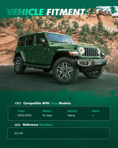 Vista 2 de SCITOO - Juego de 2 juntas esféricas delanteras inferiores para Jeep Liberty K3199 2002-2004