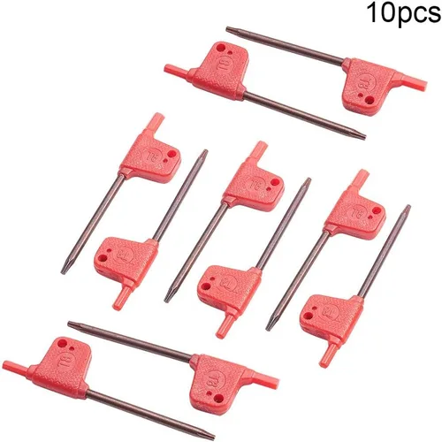 Vista 4 de Utoolmart Destornillador Torx, llave inglesa T8 S2 con mango de bandera de estrella, 10