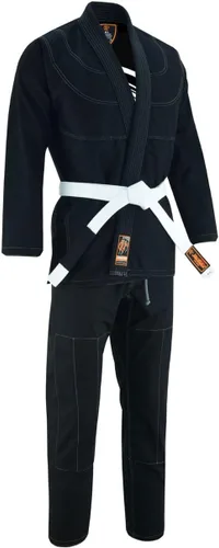 Vista 3 de The Grapplers interior sublimado Pro Brazilian Jiu Jitsu BJJ Kimono Gi Uniforme Unisex Cinturón blanco incluido