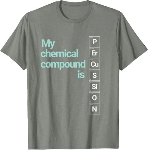 Vista 28 de Percussion Band Geek My Chemical Compound T-Shirt