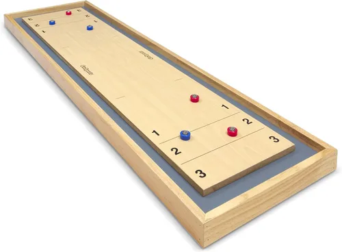 Vista 4 de GoSports Juego de Shuffleboard y Curling 2 en 1 de Mesa