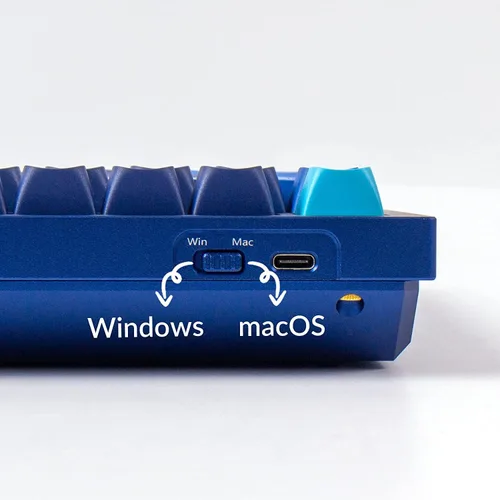 Vista 7 de Keychron Q1 QMKVIA - Perilla de teclado mecánico con cable, diseño en caliente del 75% macro programable personalizado con interruptor rojo Gateron