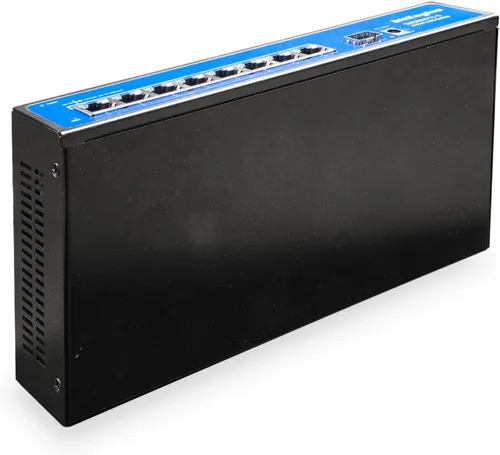 Vista 5 de Switch Ethernet no administrado de 8 puertos 2.5G con enlace ascendente SFP+ 10G, 8 puertos Base-T de 2.5G, capacidad de conmutación de 60 Gbps