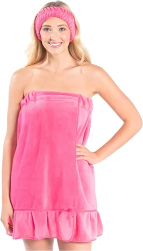 Vista 4 de Envoltura de spa - Toalla para mujer - Envoltura de bata de spa para mujer - Pareo de playa - Batas de dama de honor - Aqua