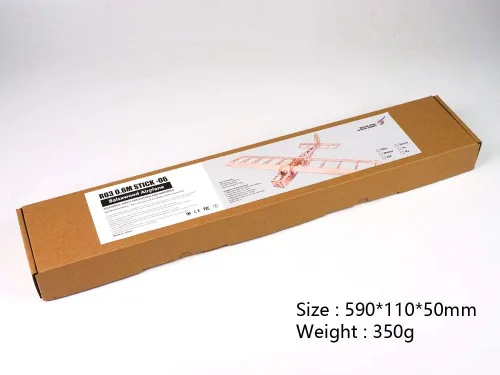 Vista 8 de Balsa Wood Aircraft 22.835 in Mini Stick Entrenamiento Eléctrico Avión Deportivo Necesidad de Construir para Adultos (R0301)