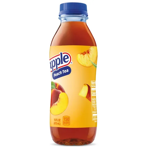 Vista 10 de Snapple Té de melocotón, botella de plástico reciclada de 16 onzas líquidas, paquete de 12