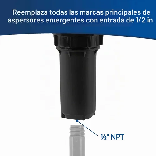 Vista 6 de Orbit 54326 Rociador de cabezal de pulverización emergente de 2 pulgadas con boquilla de patrón completo
