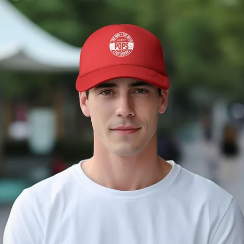Vista 6 de Renzund Pops The Man The Myth The Legend Hat Funny Gift Baseball Cap for Men Women