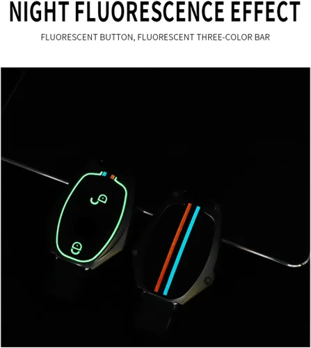 Vista 3 de ontto Funda para llavero para Mercedes-Benz Clase B C E S G M V Clase CLA