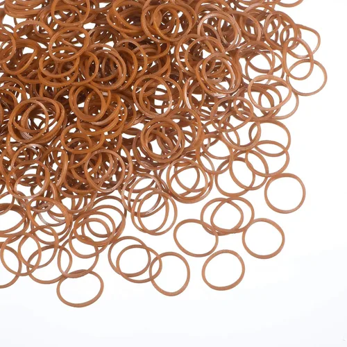 Vista 17 de Hicarer 1000 mini bandas de goma bandas elásticas suaves para peinados de cabello (1.5 cm, transparente)