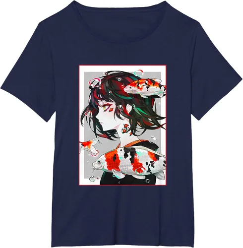 Vista 22 de Camiseta de anime anime japonés estético Otaku Negro