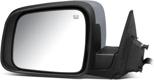 Vista 6 de DNA Motoring OEM-MR-CH1320420 Espejo retrovisor de puerta lateral izquierdo con calor alimentado compatible con Durango 2011-2022, con detección