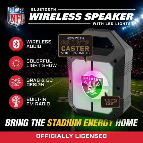 Vista 6 de SOAR NFL ShockBox XL - Altavoz Bluetooth inalámbrico unisex