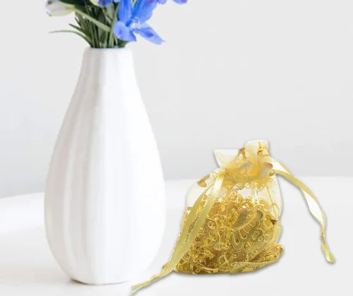 Vista 5 de YYaaloa 100 mini bolsas de organza mixta de corazón traslúcido de 2.7 x 3.5 pulgadas, con cordón elegante, bolsas de belleza para regalo, bolsas