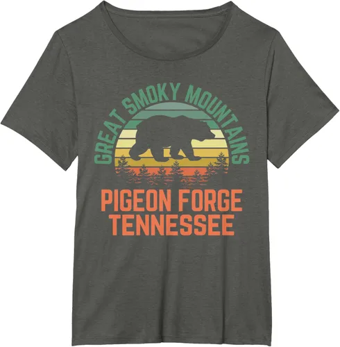 Vista 51 de Camiseta Pigeon Forge Great Smoky Mountains National Park Tennessee, Negro, S