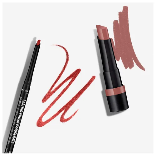 Vista 5 de Rimmel Lasting Finish Exaggerate - Delineador de labios automático, 45 Epic Burgandy (paquete de 2)