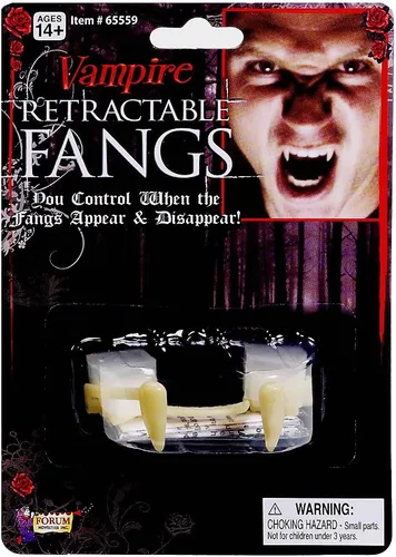 Vista 2 de Forum Novelties Colmillos de vampiro retráctiles para adultos