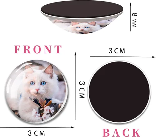 Vista 3 de Imanes de fotos personalizados para nevera, imanes de refrigerador personalizados para pizarra blanca, imanes divertidos decorativos para cocina