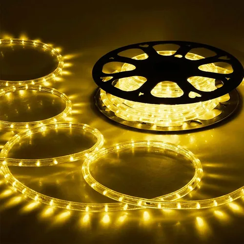Vista 2 de Luces de cuerda LED de 100 pies para exteriores, 720 luces LED de tubo flexibles y conectables con 8 modos, iluminación LED impermeable para jardín