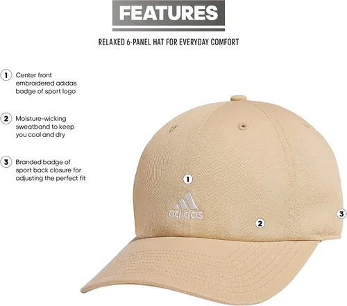 Vista 100 de adidas Gorra ajustable relajada Saturday para mujer
