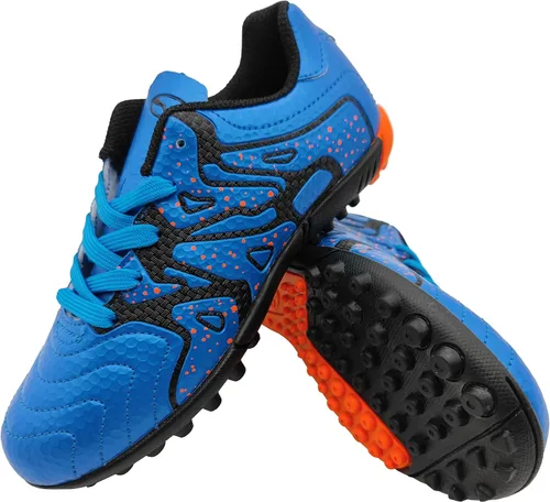 Vista 6 de Zapatos de fútbol para niños con cordones, zapatos deportivos de fútbol para jóvenes, informales, al aire libre, suelo firme